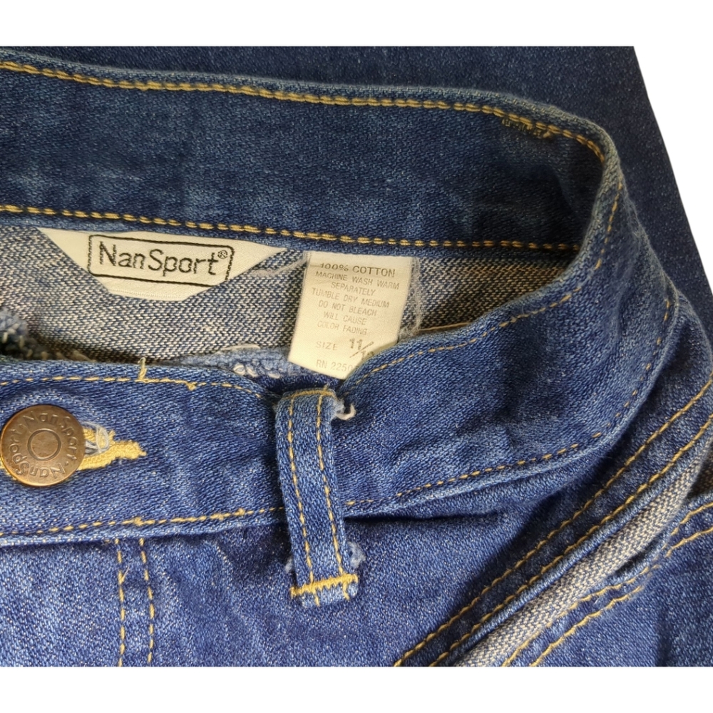 NanSport 80’s Vintage Jeans Hi Rise Barrel Fit Denim SZ 27” W -Made in Japan - Picture 10 of 11